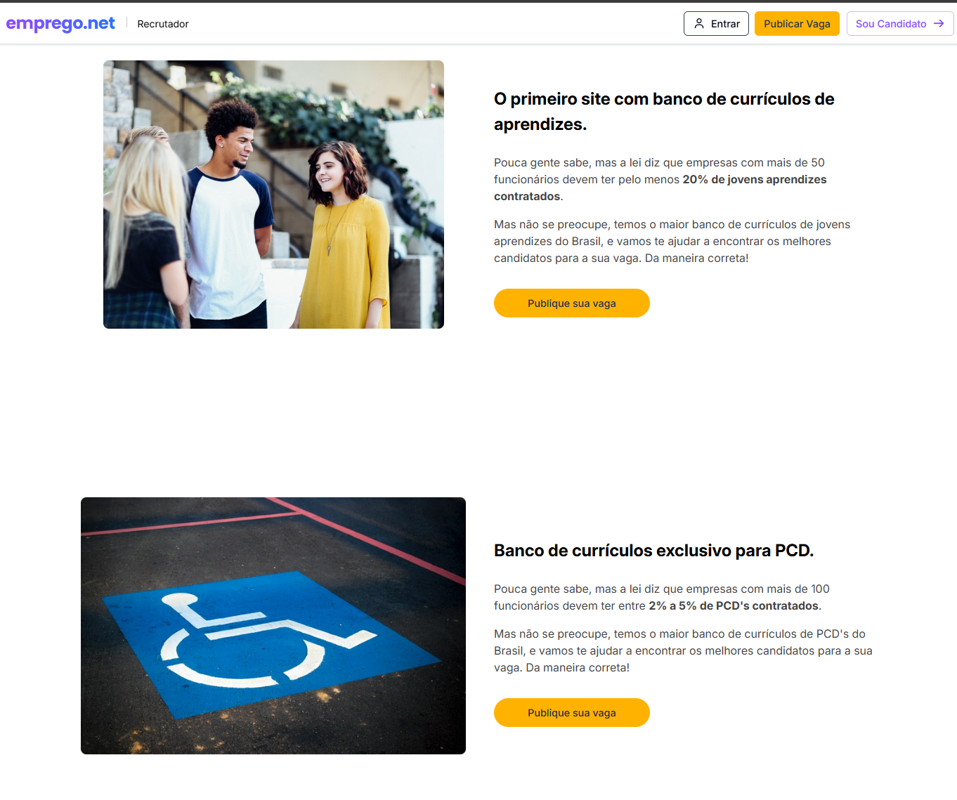 Currículos disponíveis